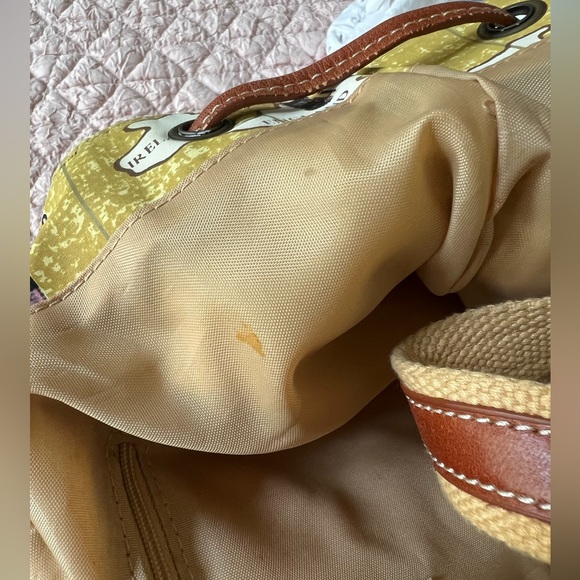 Leather, Sling Drawstring Tote Bag. Map Print. Travel by Sharif, Original 1827. - Picture 17 of 17